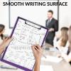 imageSooez Clipboard with Storage Heavy Duty Cleaview Clip Boards 85x11 with Dual Storage Dry Erase Plastic Nursing Clipboard High Capacity Clipboards Folder for Teacher Nurse School ampamp Office SuppliesPurple