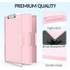 imageSooez Clipboard with Storage Heavy Duty Cleaview Clip Boards 85x11 with Dual Storage Dry Erase Plastic Nursing Clipboard High Capacity Clipboards Folder for Teacher Nurse School ampamp Office SuppliesLight Pink