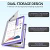 imageSooez Clipboard with Storage Heavy Duty Cleaview Clip Boards 85x11 with Dual Storage Dry Erase Plastic Nursing Clipboard High Capacity Clipboards Folder for Teacher Nurse School ampamp Office SuppliesLight Purple