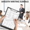imageSooez Clipboard with Storage Heavy Duty Cleaview Clip Boards 85x11 with Dual Storage Dry Erase Plastic Nursing Clipboard High Capacity Clipboards Folder for Teacher Nurse School ampamp Office SuppliesBlack