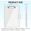 imageSooez Clipboard with Storage Heavy Duty Cleaview Clip Boards 85x11 with Dual Storage Dry Erase Plastic Nursing Clipboard High Capacity Clipboards Folder for Teacher Nurse School ampamp Office SuppliesWhite