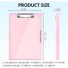 imageSooez Clipboard with Storage Heavy Duty Cleaview Clip Boards 85x11 with Dual Storage Dry Erase Plastic Nursing Clipboard High Capacity Clipboards Folder for Teacher Nurse School ampamp Office SuppliesLight Pink