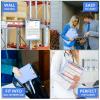 imageSooez Clipboard with Storage Heavy Duty Cleaview Clip Boards 85x11 with Dual Storage Dry Erase Plastic Nursing Clipboard High Capacity Clipboards Folder for Teacher Nurse School ampamp Office SuppliesLight Blue