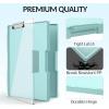 imageSooez Clipboard with Storage Heavy Duty Cleaview Clip Boards 85x11 with Dual Storage Dry Erase Plastic Nursing Clipboard High Capacity Clipboards Folder for Teacher Nurse School ampamp Office SuppliesGreen