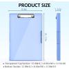imageSooez Clipboard with Storage Heavy Duty Cleaview Clip Boards 85x11 with Dual Storage Dry Erase Plastic Nursing Clipboard High Capacity Clipboards Folder for Teacher Nurse School ampamp Office SuppliesLight Blue
