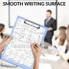 imageSooez Clipboard with Storage Heavy Duty Cleaview Clip Boards 85x11 with Dual Storage Dry Erase Plastic Nursing Clipboard High Capacity Clipboards Folder for Teacher Nurse School ampamp Office SuppliesLight Blue