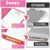 imageSooez Clipboard with Storage High Capacity Nursing Clip Board 85 x 11 with Pen Holder ampamp Low Profile Clip Plastic Clipboards Case Box Teacher Must Haves School Office SuppliesLetter Size A4Glitter Rose Pink