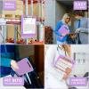 imageSooez Clipboard with Storage High Capacity Nursing Clip Board 85 x 11 with Pen Holder ampamp Low Profile Clip Plastic Clipboards Case Box Teacher Must Haves School Office SuppliesLetter Size A4Lavender Purple