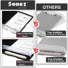 imageSooez Clipboard with Storage High Capacity Nursing Clip Board 85 x 11 with Pen Holder ampamp Low Profile Clip Plastic Clipboards Case Box Teacher Must Haves School Office SuppliesLetter Size A4Black