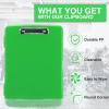 imageSooez Clipboard with Storage High Capacity Nursing Clip Board 85 x 11 with Pen Holder ampamp Low Profile Clip Plastic Clipboards Case Box Teacher Must Haves School Office SuppliesLetter Size A4Green