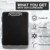 imageSooez Clipboard with Storage High Capacity Nursing Clip Board 85 x 11 with Pen Holder ampamp Low Profile Clip Plastic Clipboards Case Box Teacher Must Haves School Office SuppliesLetter Size A4Black