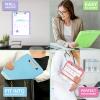 imageSooez Clipboard with Storage High Capacity Nursing Clip Board 85 x 11 with Pen Holder ampamp Low Profile Clip Plastic Clipboards Case Box Teacher Must Haves School Office SuppliesLetter Size A4Glitter Blue