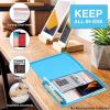 imageSooez Clipboard with Storage High Capacity Nursing Clip Board 85 x 11 with Pen Holder ampamp Low Profile Clip Plastic Clipboards Case Box Teacher Must Haves School Office SuppliesLetter Size A4Sky Blue