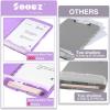 imageSooez Clipboard with Storage High Capacity Nursing Clip Board 85 x 11 with Pen Holder ampamp Low Profile Clip Plastic Clipboards Case Box Teacher Must Haves School Office SuppliesLetter Size A4Lavender Purple