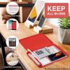 imageSooez Clipboard with Storage High Capacity Nursing Clip Board 85 x 11 with Pen Holder ampamp Low Profile Clip Plastic Clipboards Case Box Teacher Must Haves School Office SuppliesLetter Size A4Red
