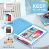 imageSooez Clipboard with Storage High Capacity Nursing Clip Board 85 x 11 with Pen Holder ampamp Low Profile Clip Plastic Clipboards Case Box Teacher Must Haves School Office SuppliesLetter Size A4Glitter Blue