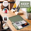 imageSooez Clipboard with Storage High Capacity Nursing Clip Board 85 x 11 with Pen Holder ampamp Low Profile Clip Plastic Clipboards Case Box Teacher Must Haves School Office SuppliesLetter Size A4Sage Green