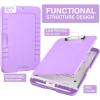 imageSooez Clipboard with Storage High Capacity Nursing Clip Board 85 x 11 with Pen Holder ampamp Low Profile Clip Plastic Clipboards Case Box Teacher Must Haves School Office SuppliesLetter Size A4Lavender Purple