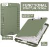 imageSooez Clipboard with Storage High Capacity Nursing Clip Board 85 x 11 with Pen Holder ampamp Low Profile Clip Plastic Clipboards Case Box Teacher Must Haves School Office SuppliesLetter Size A4Sage Green