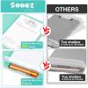 imageSooez Clipboard with Storage High Capacity Nursing Clip Board 85 x 11 with Pen Holder ampamp Low Profile Clip Plastic Clipboards Case Box Teacher Must Haves School Office SuppliesLetter Size A4Glitter Turquoise
