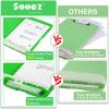 imageSooez Clipboard with Storage High Capacity Nursing Clip Board 85 x 11 with Pen Holder ampamp Low Profile Clip Plastic Clipboards Case Box Teacher Must Haves School Office SuppliesLetter Size A4Green