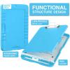 imageSooez Clipboard with Storage High Capacity Nursing Clip Board 85 x 11 with Pen Holder ampamp Low Profile Clip Plastic Clipboards Case Box Teacher Must Haves School Office SuppliesLetter Size A4Sky Blue