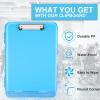 imageSooez Clipboard with Storage High Capacity Nursing Clip Board 85 x 11 with Pen Holder ampamp Low Profile Clip Plastic Clipboards Case Box Teacher Must Haves School Office SuppliesLetter Size A4Sky Blue