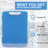 imageSooez Clipboard with Storage High Capacity Nursing Clip Board 85 x 11 with Pen Holder ampamp Low Profile Clip Plastic Clipboards Case Box Teacher Must Haves School Office SuppliesLetter Size A4Blue