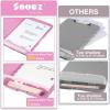 imageSooez Clipboard with Storage High Capacity Nursing Clip Board 85 x 11 with Pen Holder ampamp Low Profile Clip Plastic Clipboards Case Box Teacher Must Haves School Office SuppliesLetter Size A4Baby Pink