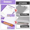 imageSooez Clipboard with Storage High Capacity Nursing Clip Board 85 x 11 with Pen Holder ampamp Low Profile Clip Plastic Clipboards Case Box Teacher Must Haves School Office SuppliesLetter Size A4Glitter Purple