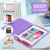 imageSooez Clipboard with Storage High Capacity Nursing Clip Board 85 x 11 with Pen Holder ampamp Low Profile Clip Plastic Clipboards Case Box Teacher Must Haves School Office SuppliesLetter Size A4Glitter Purple