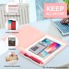 imageSooez Clipboard with Storage High Capacity Nursing Clip Board 85 x 11 with Pen Holder ampamp Low Profile Clip Plastic Clipboards Case Box Teacher Must Haves School Office SuppliesLetter Size A4Glitter Pink