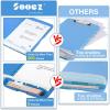 imageSooez Clipboard with Storage High Capacity Nursing Clip Board 85 x 11 with Pen Holder ampamp Low Profile Clip Plastic Clipboards Case Box Teacher Must Haves School Office SuppliesLetter Size A4Blue