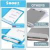 imageSooez Clipboard with Storage High Capacity Nursing Clip Board 85 x 11 with Pen Holder ampamp Low Profile Clip Plastic Clipboards Case Box Teacher Must Haves School Office SuppliesLetter Size A4Sky Blue
