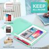 imageSooez Clipboard with Storage High Capacity Nursing Clip Board 85 x 11 with Pen Holder ampamp Low Profile Clip Plastic Clipboards Case Box Teacher Must Haves School Office SuppliesLetter Size A4Glitter Turquoise