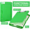 imageSooez Clipboard with Storage High Capacity Nursing Clip Board 85 x 11 with Pen Holder ampamp Low Profile Clip Plastic Clipboards Case Box Teacher Must Haves School Office SuppliesLetter Size A4Green