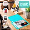 imageSooez Clipboard with Storage High Capacity Nursing Clip Board 85 x 11 with Pen Holder ampamp Low Profile Clip Plastic Clipboards Case Box Teacher Must Haves School Office SuppliesLetter Size A4Turquoise
