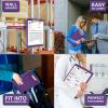 imageSooez Clipboard with Storage Plastic Storage Clipboard with Low Profile Clip Heavy Duty Nursing Clipboards Foldable Coaches Clipboard Case for Work Kids Teacher Must Haves Office School SuppliesPurple