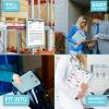 imageSooez Clipboard with Storage Plastic Storage Clipboard with Low Profile Clip Heavy Duty Nursing Clipboards Foldable Coaches Clipboard Case for Work Kids Teacher Must Haves Office School SuppliesAhaze Blue