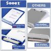 imageSooez Clipboards with Storage High Capacity Clip Boards 85x11 with Storage Heavy Duty Nursing Clipboard Folder Plastic Clipboard with Pen Holder for Women Teachers Work School ampamp Office SuppliesNavy Blue