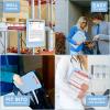 imageSooez Clipboards with Storage High Capacity Clip Boards 85x11 with Storage Heavy Duty Nursing Clipboard Folder Plastic Clipboard with Pen Holder for Women Teachers Work School ampamp Office SuppliesBaby Blue With Rose Gold Clip