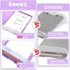 imageSooez Clipboards with Storage High Capacity Clip Boards 85x11 with Storage Heavy Duty Nursing Clipboard Folder Plastic Clipboard with Pen Holder for Women Teachers Work School ampamp Office SuppliesLight Purple