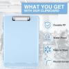 imageSooez Clipboards with Storage High Capacity Clip Boards 85x11 with Storage Heavy Duty Nursing Clipboard Folder Plastic Clipboard with Pen Holder for Women Teachers Work School ampamp Office SuppliesBaby Blue