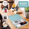 imageSooez Clipboards with Storage High Capacity Clip Boards 85x11 with Storage Heavy Duty Nursing Clipboard Folder Plastic Clipboard with Pen Holder for Women Teachers Work School ampamp Office SuppliesHaze Blue