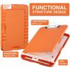 imageSooez Clipboards with Storage High Capacity Clip Boards 85x11 with Storage Heavy Duty Nursing Clipboard Folder Plastic Clipboard with Pen Holder for Women Teachers Work School ampamp Office SuppliesOrange