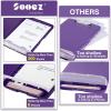 imageSooez Clipboards with Storage High Capacity Clip Boards 85x11 with Storage Heavy Duty Nursing Clipboard Folder Plastic Clipboard with Pen Holder for Women Teachers Work School ampamp Office SuppliesDark Purple With Black Clip