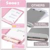 imageSooez Clipboards with Storage High Capacity Clip Boards 85x11 with Storage Heavy Duty Nursing Clipboard Folder Plastic Clipboard with Pen Holder for Women Teachers Work School ampamp Office SuppliesPink With Rose Gold Clip