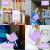 imageSooez Clipboards with Storage High Capacity Clip Boards 85x11 with Storage Heavy Duty Nursing Clipboard Folder Plastic Clipboard with Pen Holder for Women Teachers Work School ampamp Office SuppliesLight Purple