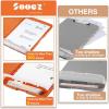 imageSooez Clipboards with Storage High Capacity Clip Boards 85x11 with Storage Heavy Duty Nursing Clipboard Folder Plastic Clipboard with Pen Holder for Women Teachers Work School ampamp Office SuppliesOrange