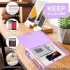 imageSooez Clipboards with Storage High Capacity Clip Boards 85x11 with Storage Heavy Duty Nursing Clipboard Folder Plastic Clipboard with Pen Holder for Women Teachers Work School ampamp Office SuppliesLight Purple